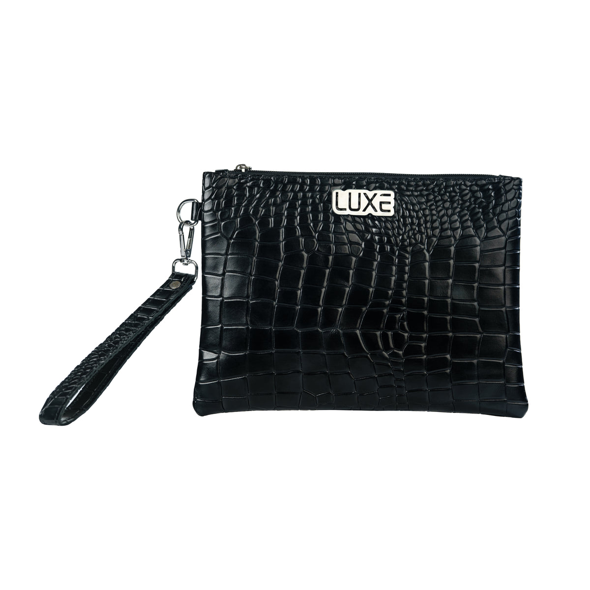 Crocodile Obsidian | Cow Leather Clutch