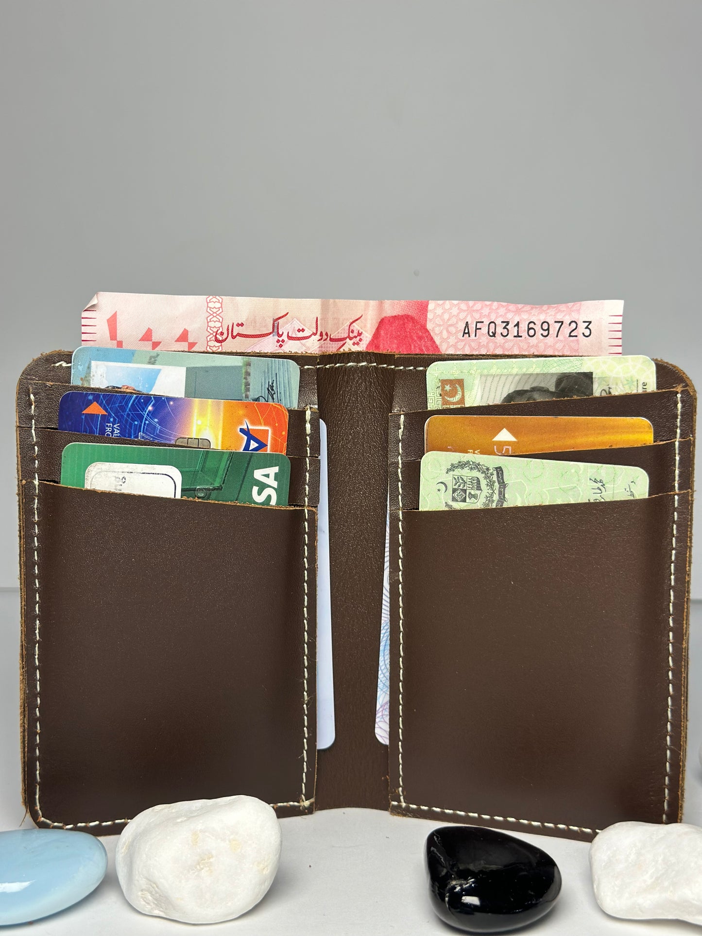Crazy Brown Pure Leather Wallet: Stylish and Functional | LuxeLeather | CH06