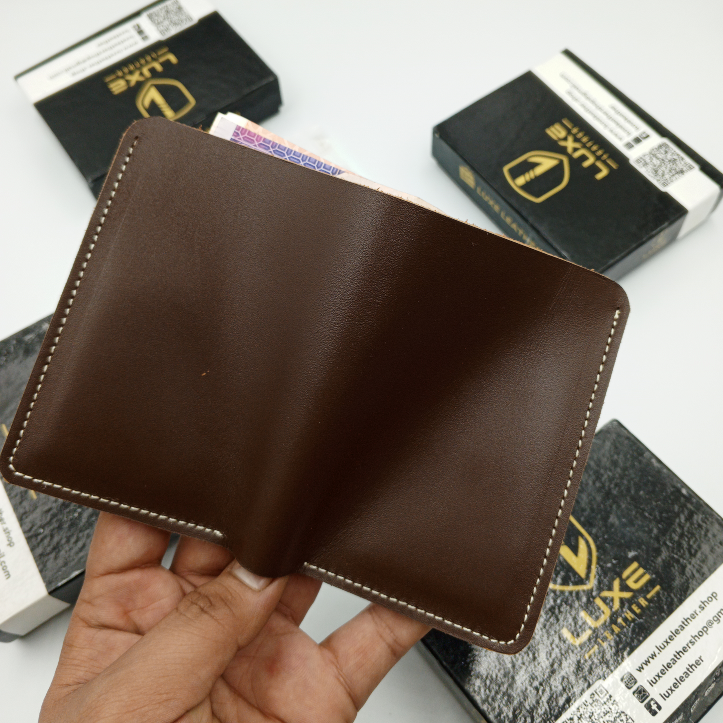 Crazy Brown Pure Leather Wallet: Stylish and Functional | LuxeLeather | CH06