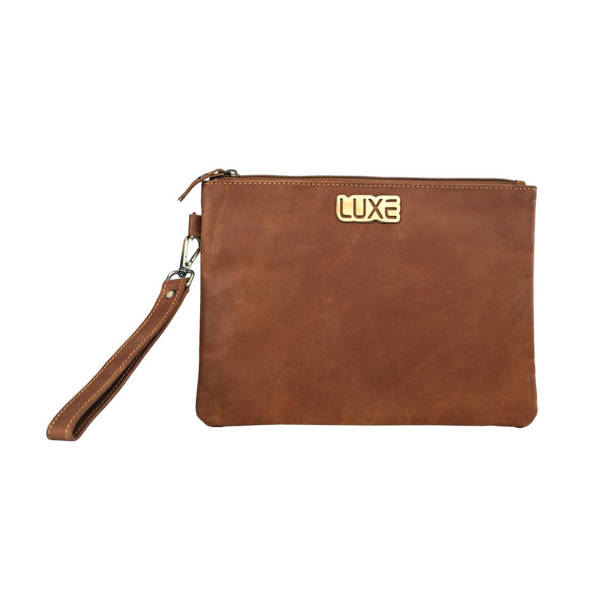 Vintage Tan | Cow Leather Business Clutch