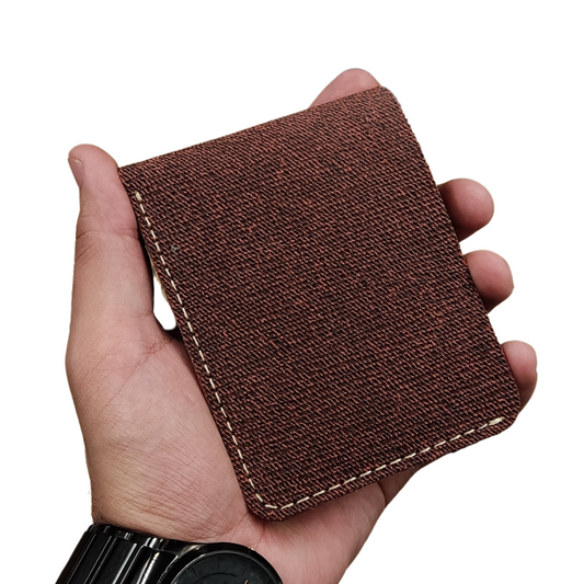 Introducing our Premium Light Maroon Bi-Fold Italian Wallet with Hi-Chrome Texture!