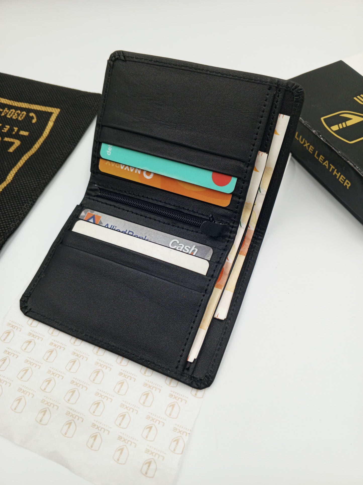 Premium Wallet | Zipper |Z01 BL