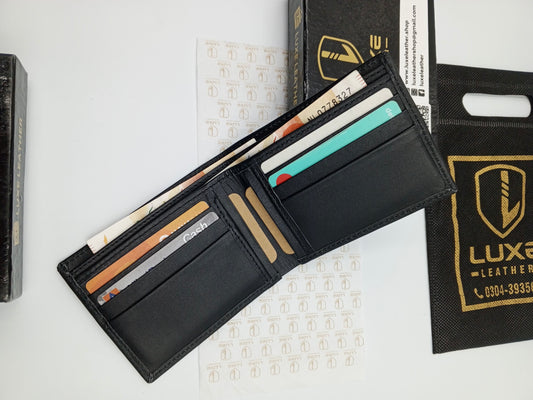 Analin   Wallet - Black | 6 Card Holders, 4 Secret Compartments, 2 Cash Compartments | LLBF03
