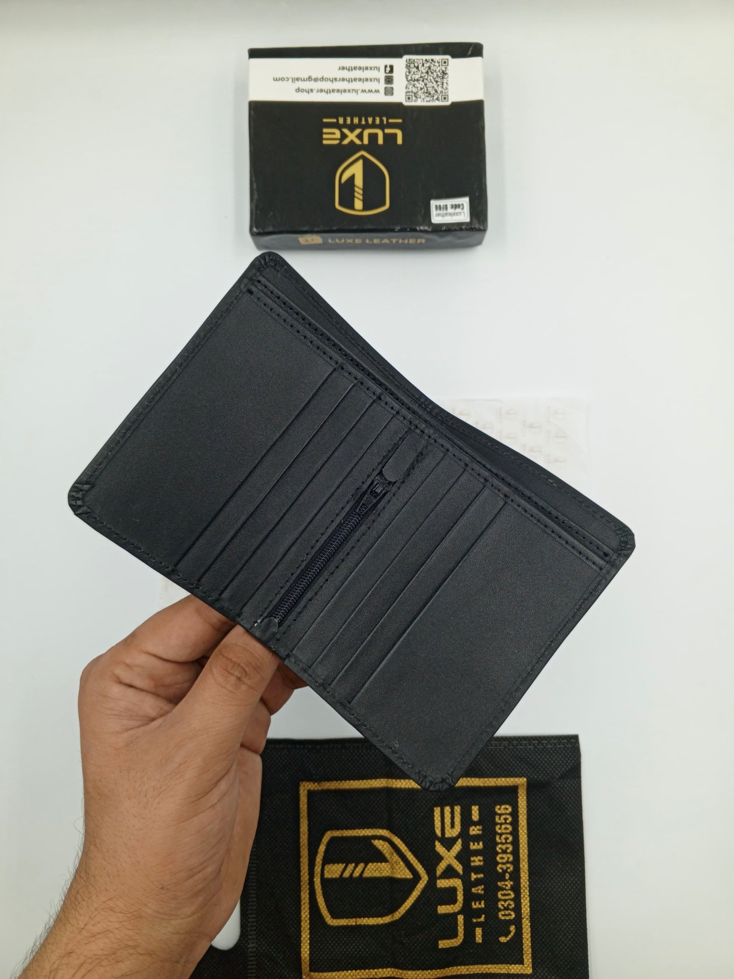 Premium Wallet | Zipper |Z01 BL