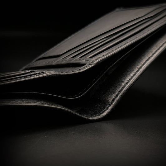 Handcrafted Pure Wallet with 10 Card Slots, 2 Currency Pockets, and 2 Hidden Compartments | LLBF02