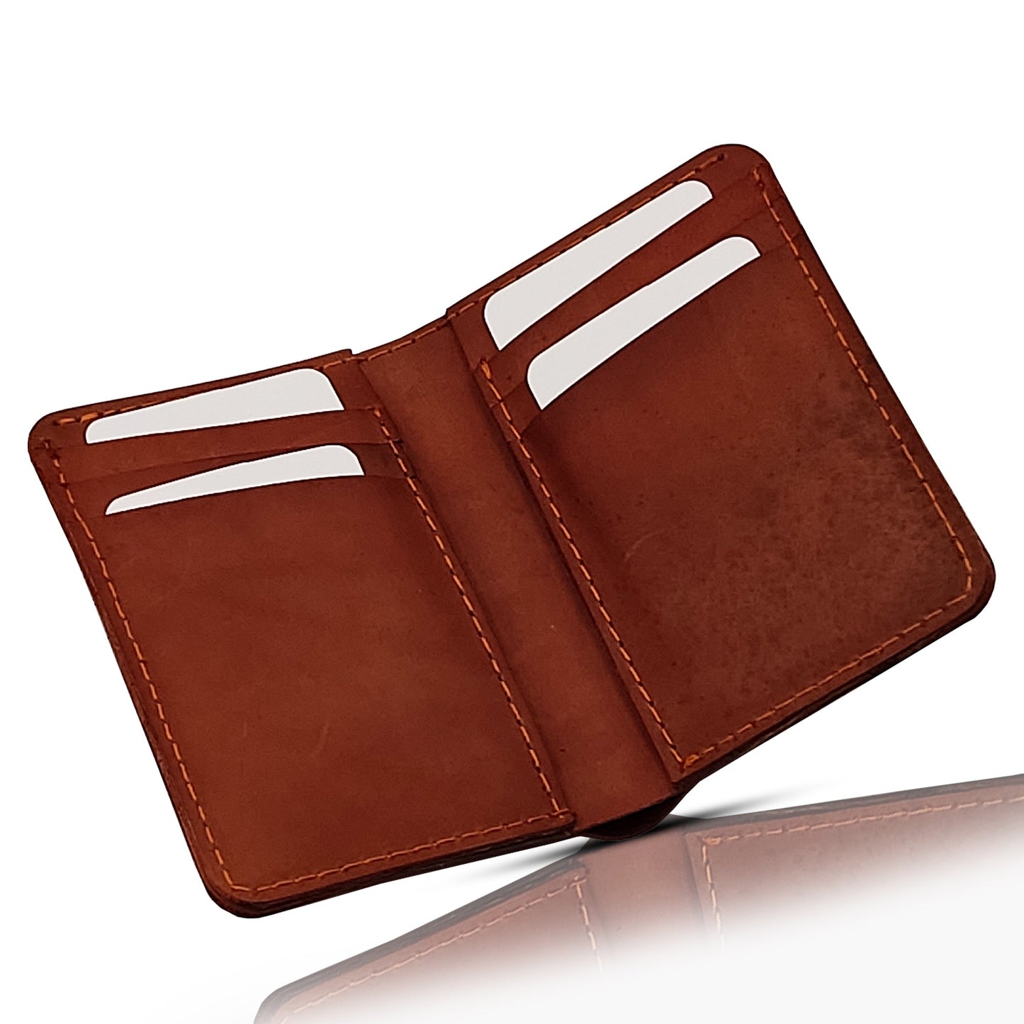 Luxurious Pure Cow Leather Wallet - 6 Card Pockets, Multiple Compartments | LLCH04