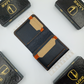 LuxeLeather Handmade Cow Leather Card Holder - Black | LLCH01