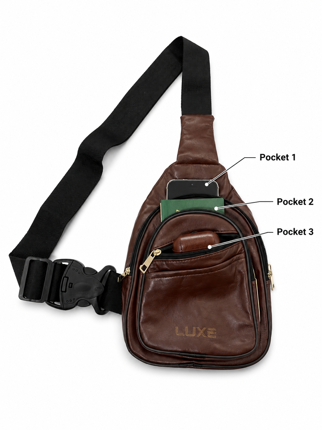 Leather Crossbody Bag | Sling Bag | CB01