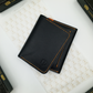 LuxeLeather Handmade Cow Leather Card Holder - Black | LLCH01