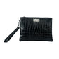 Crocodile Obsidian | Cow Leather Clutch