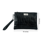 Crocodile Obsidian | Cow Leather Clutch
