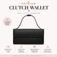 Premium Leather Ladies Clutch – 12 Card Slots | Multi Compartment | Elegant Carry (LC01)