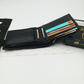 LuxeLeather Black Cow Leather Wallet | Stylish & Functional | Card Holders, Coin Pocket, Zipper Compartment | LLBF06