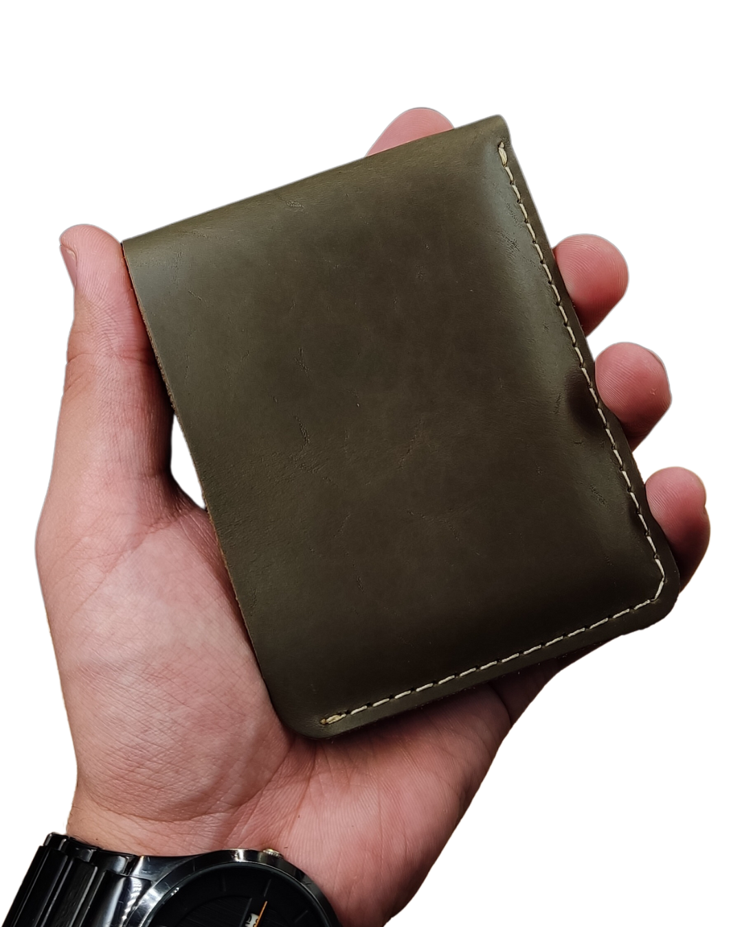 Unleash Your Individuality with our Distinctive Olive Green Leather Wallet