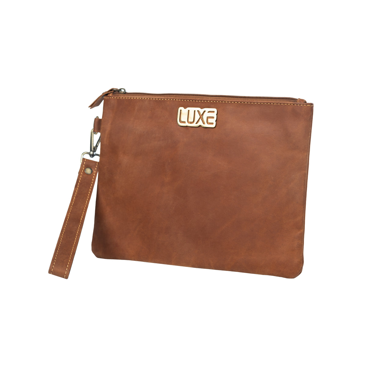 Vintage Tan | Cow Leather Business Clutch