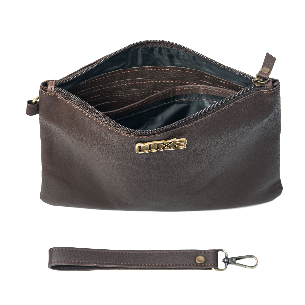 Espresso | Cow Leather Business Clutch