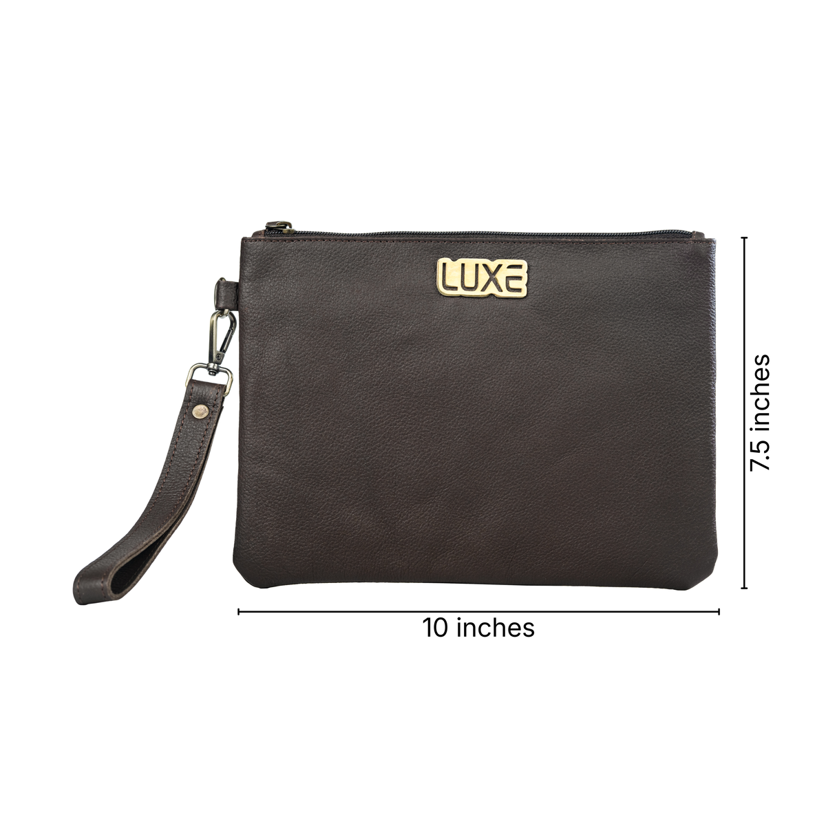 Espresso | Cow Leather Business Clutch
