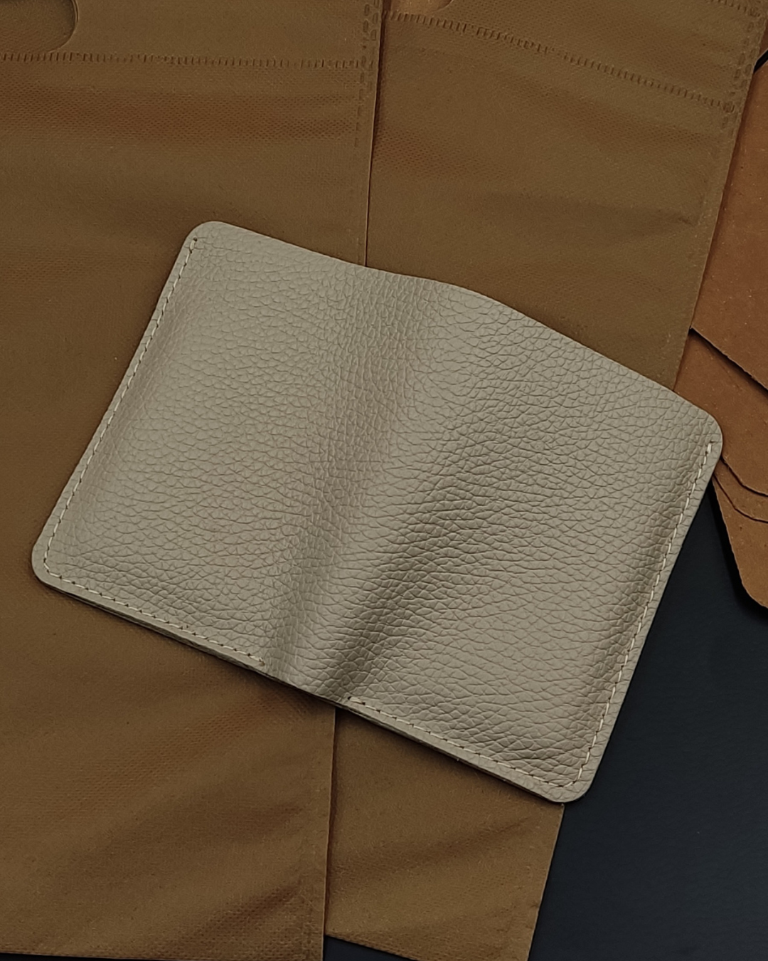 Cream Color Pure Leather Wallet | LuxeLeather