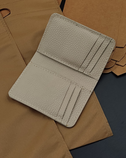 Cream Color Pure Leather Wallet | LuxeLeather