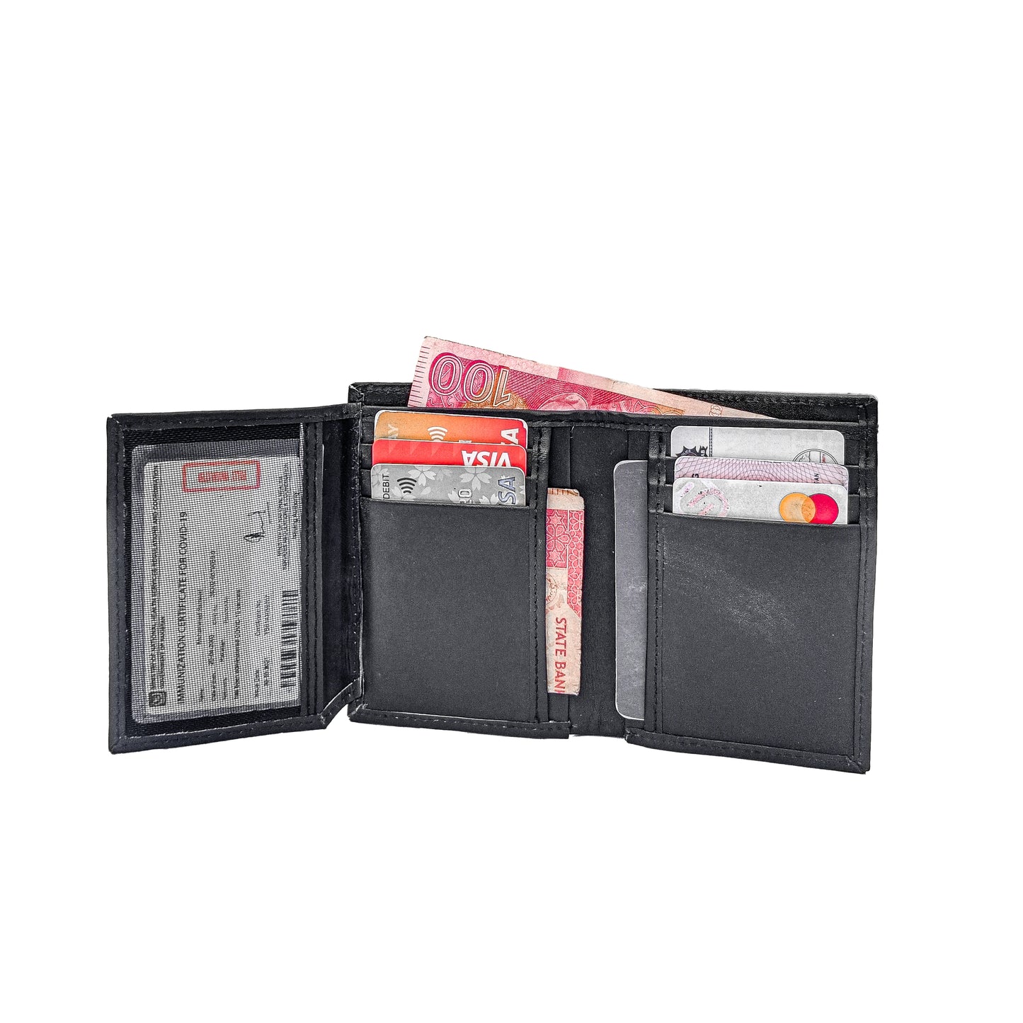 CardMaster Pro Wallet | 9 Cards | 2 Cash | Secure ID Window | Inner Storage |CH09