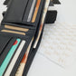 LuxeLeather Analin Cow Leather Wallet - Black | 6 Card Holders, 4 Secret Compartments, 2 Cash Compartments | LLBF03