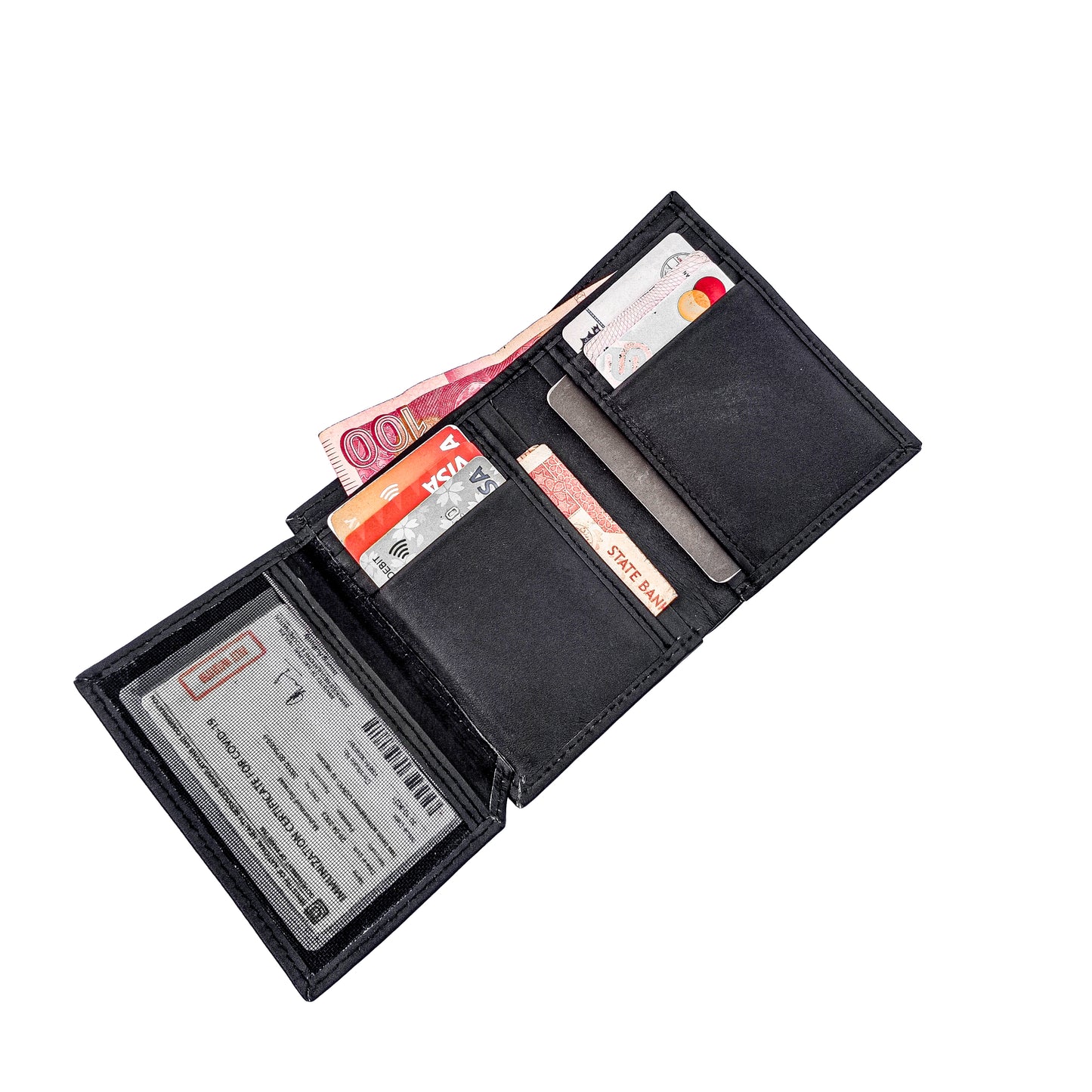 CardMaster Pro Wallet | 9 Cards | 2 Cash | Secure ID Window | Inner Storage |CH09