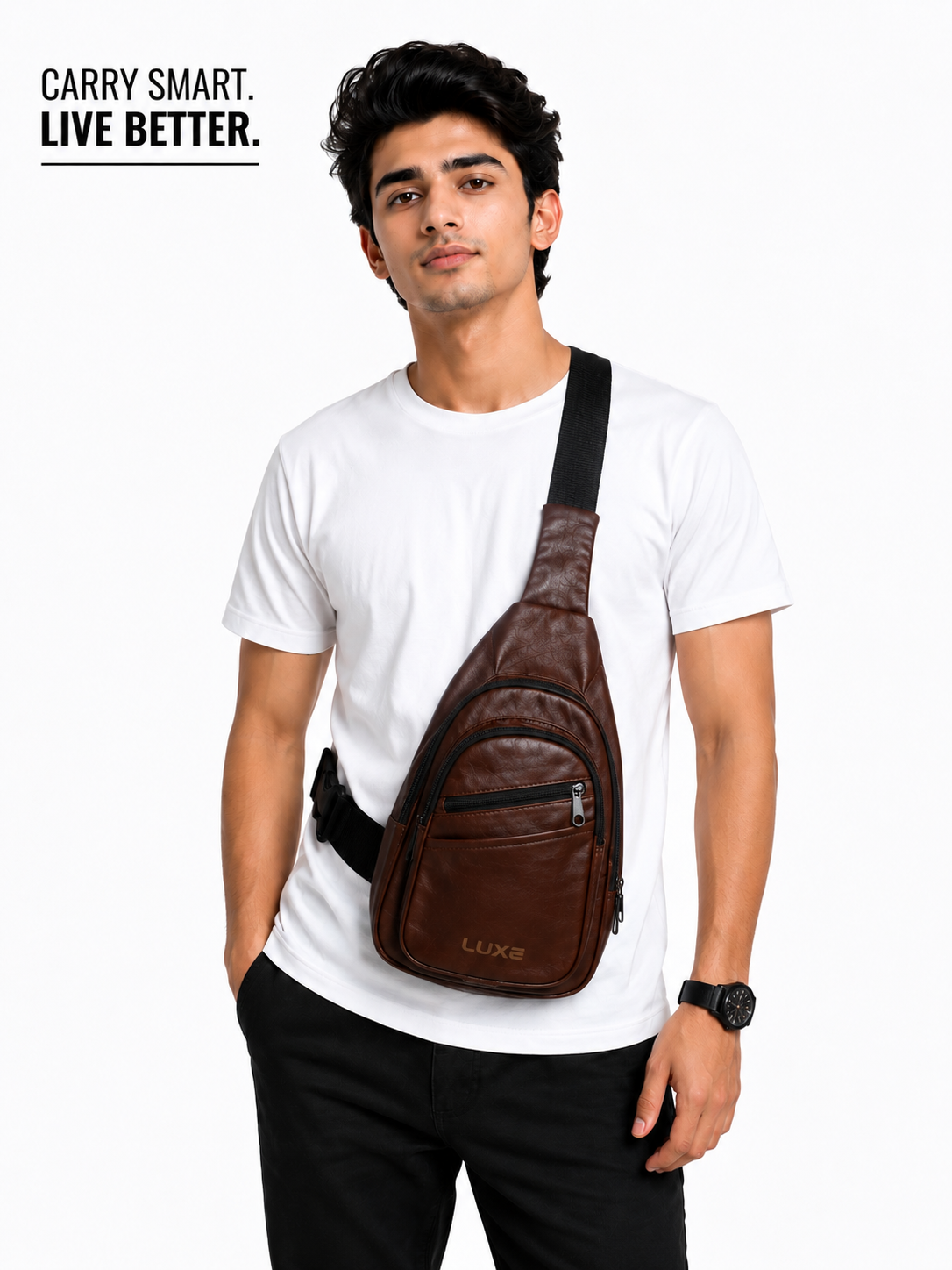 Leather Crossbody Bag | Sling Bag | CB01