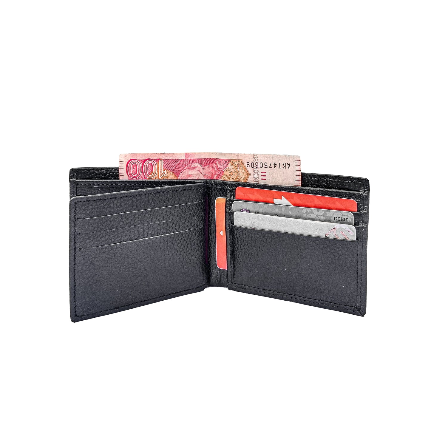 BiFold Executive Wallet| 2 Cash Compartments| 9 Cards |Secure ID Window |Space For All Essentials|BF11