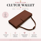 Premium Leather Ladies Clutch – 12 Card Slots | Multi Compartment | Elegant Carry (LC01)