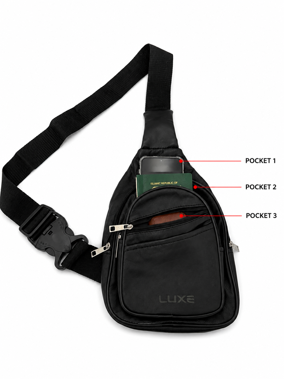 Leather Crossbody Bag | Sling Bag | CB01