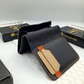 LuxeLeather Handmade Cow Leather Card Holder - Black | LLCH01