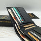LuxeLeather Analin Cow Leather Wallet - Black | 6 Card Holders, 4 Secret Compartments, 2 Cash Compartments | LLBF03