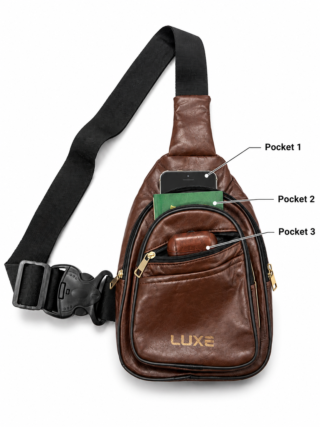 Leather Crossbody Bag | Sling Bag | CB01