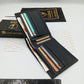 LuxeLeather Analin Cow Leather Wallet - Black | 6 Card Holders, 4 Secret Compartments, 2 Cash Compartments | LLBF03