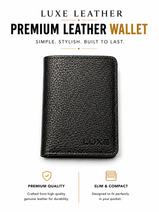 Slimfold Wallet–9 Card Slots | 2 Cash Pockets |ID Window |2IN1