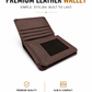 Slimfold Wallet–9 Card Slots | 2 Cash Pockets |ID Window |2IN1