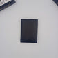 LuxeLeather Cow Leather Card Holder Wallet - Black | 6 Card Slots, 2 Secret Compartments | Genuine Aniline Leather | LLCH02