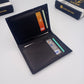 LuxeLeather Cow Leather Card Holder Wallet - Black | 6 Card Slots, 2 Secret Compartments | Genuine Aniline Leather | LLCH02