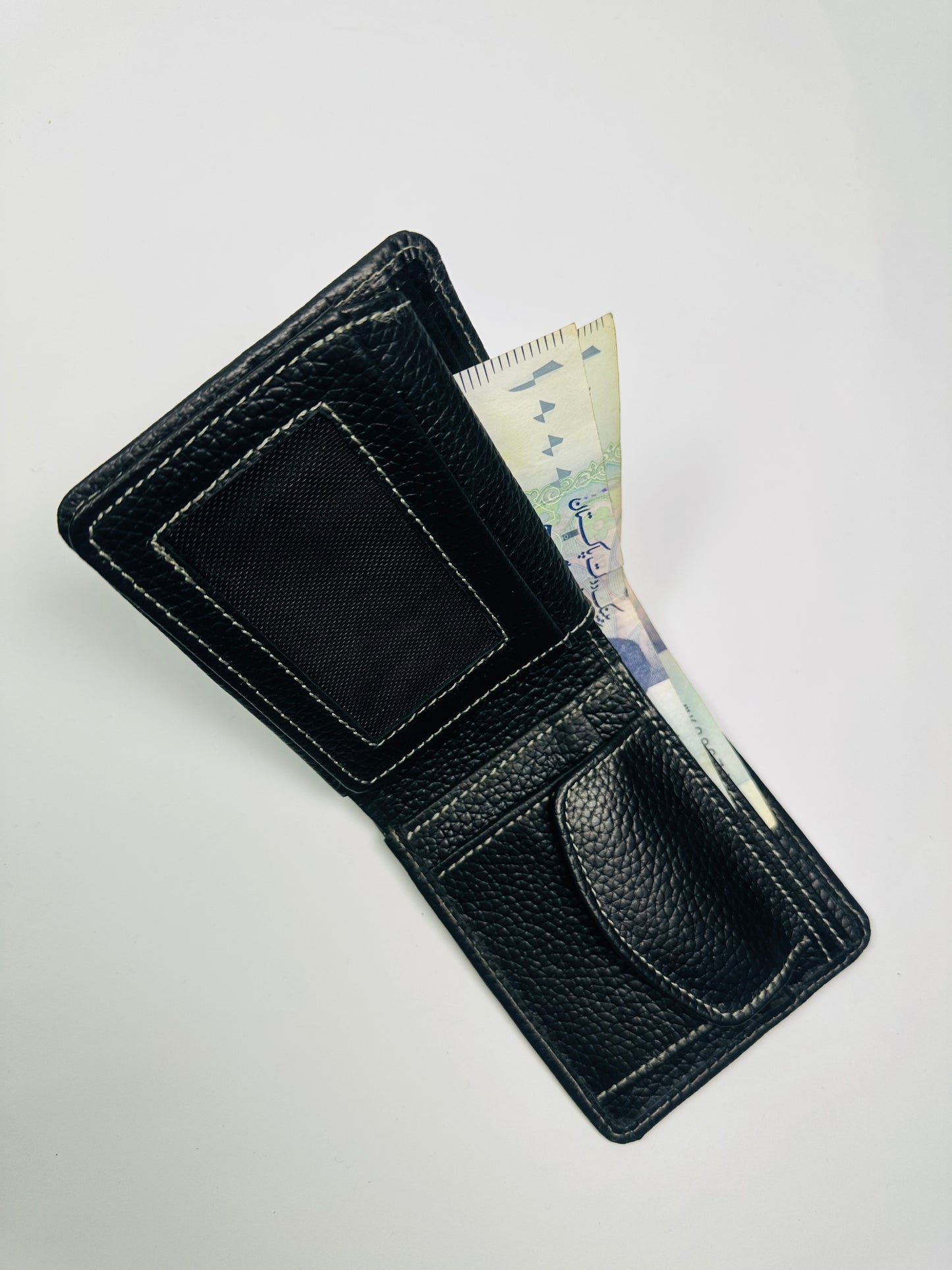 Premium Leather Wallet – 2 Currency |1 Coin Pocket | Portable Card Holder | ID Window| Hidden Pockets | BF09