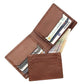 🐄 Pure Cow Leather Men's Wallet by Luxe Leather: 6 Main Pockets | 2 Inner Pockets | ID Window | Portable Card Holder | 2 Currency Pockets | Stylish and Functional | BF01
