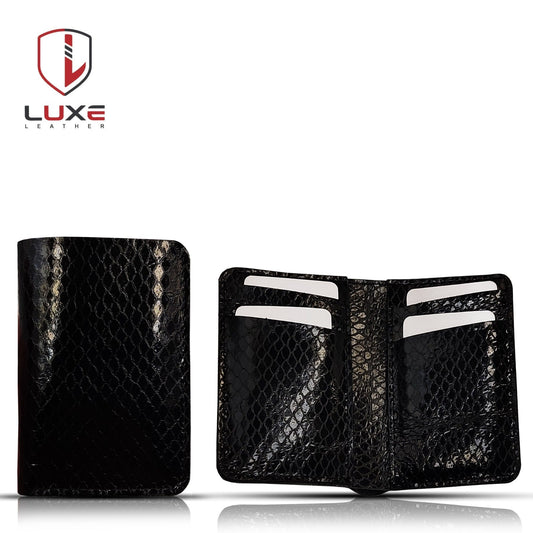 Sleek Pure Cow Leather Wallet: 6 Card Pockets, Spacious Currency Pocket - Upgrade Your Essentials