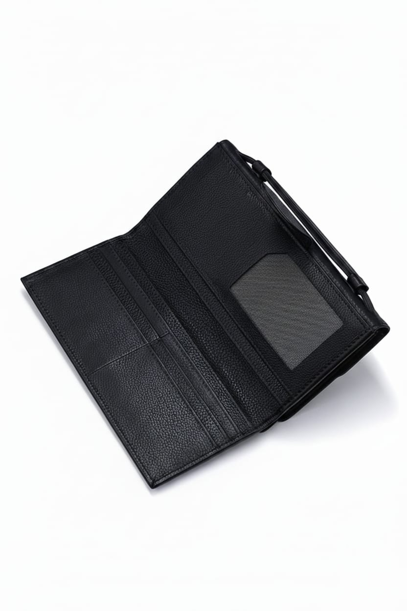 Grand Carry Ladies Clutch | Pure Cow Leather | 2 Large Compartments | Adjustable Strap | Hidden Zipper Pocket | Magnet Button | 8-12 Card Slots | Multiple Cash Sections | LC01