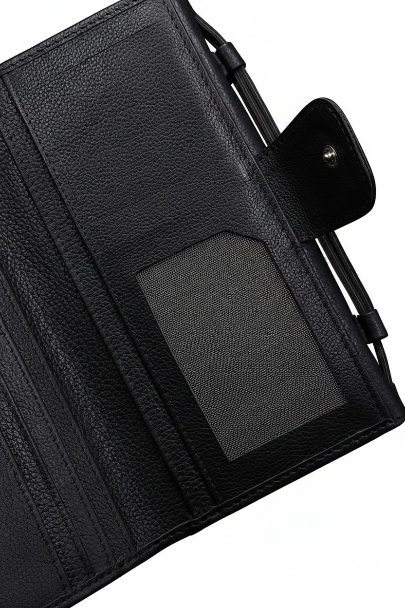 Grand Carry Ladies Clutch | Pure Cow Leather | 2 Large Compartments | Adjustable Strap | Hidden Zipper Pocket | Magnet Button | 8-12 Card Slots | Multiple Cash Sections | LC01