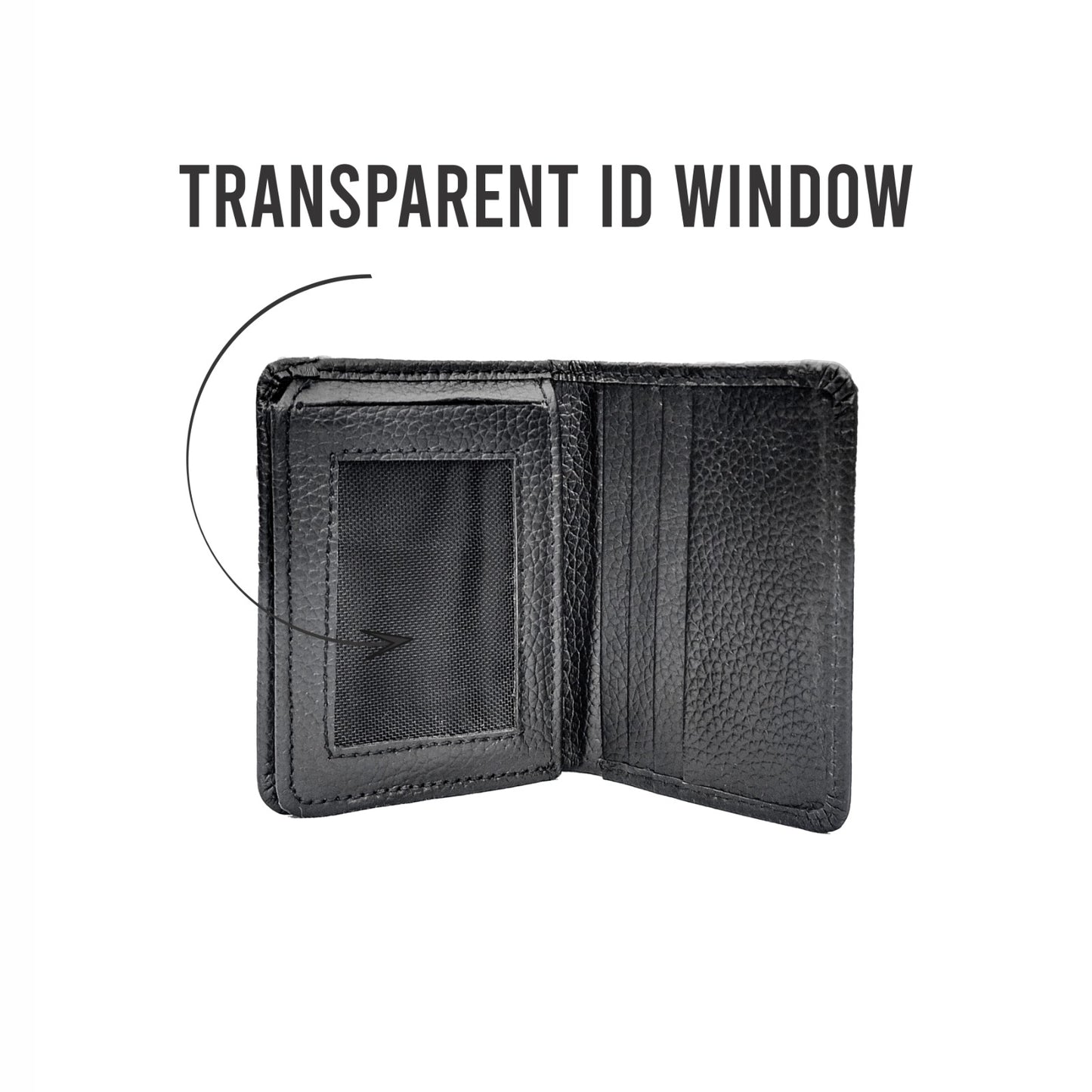 Slimfold Premium Wallet – 9 Card Slots | 2 Cash Pockets | Transparent ID Window |CH08