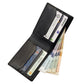 🐄 Pure Cow Leather Men's Wallet by Luxe Leather: 6 Main Pockets | 2 Inner Pockets | ID Window | Portable Card Holder | 2 Currency Pockets | Stylish and Functional | BF01
